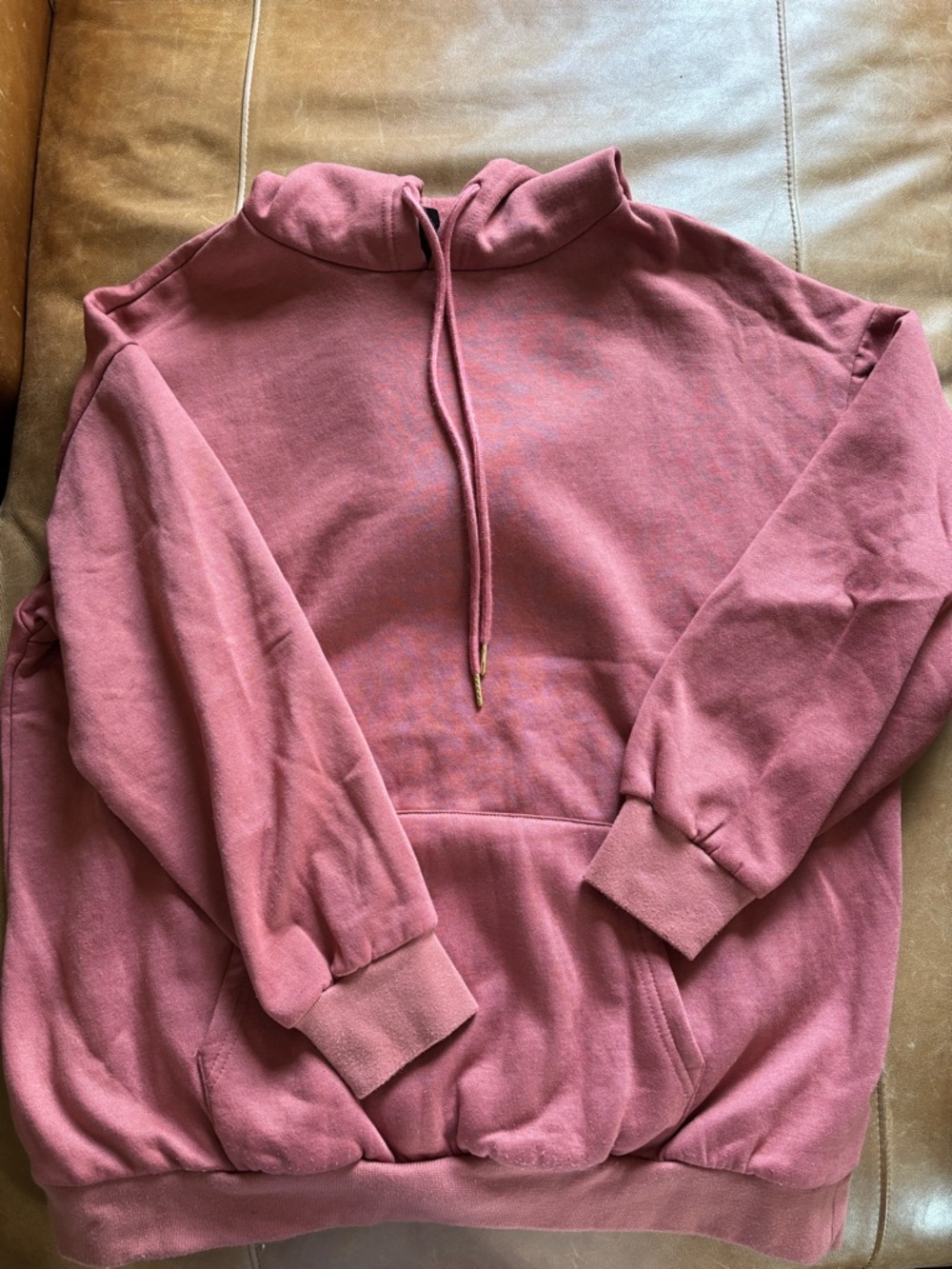SHEIN Rust Drawstring Hoodie